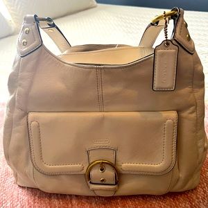 Leather Coach handbag